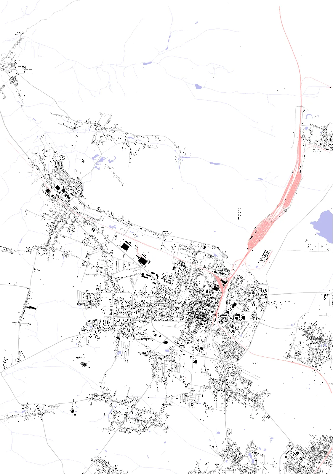 Tarnowskie Góry figure ground plan
