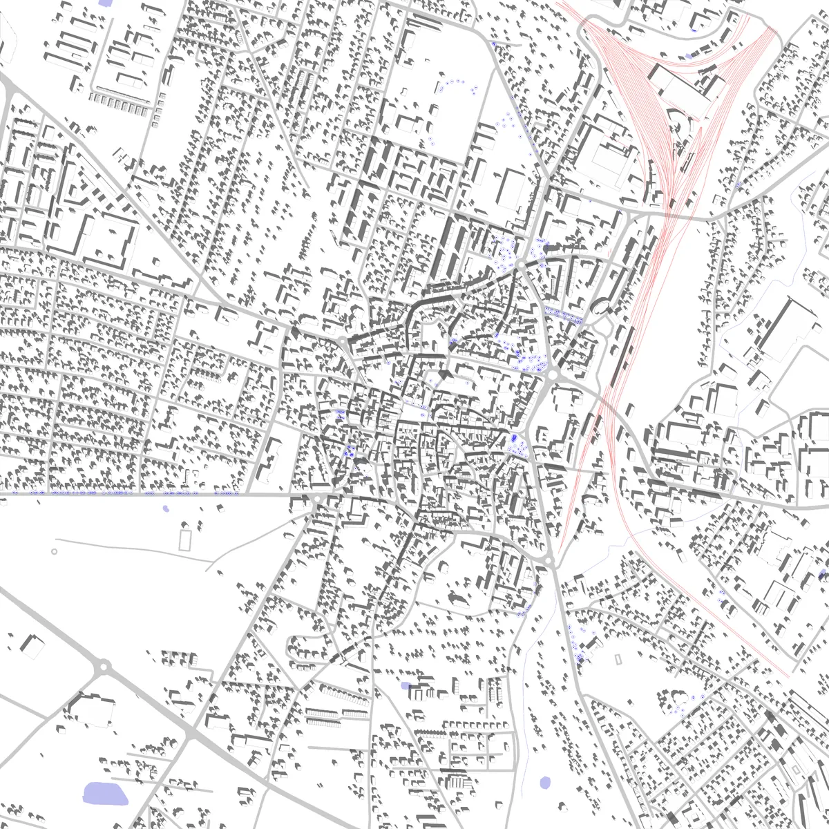 Tarnowskie Góry site plan (2.5 km)