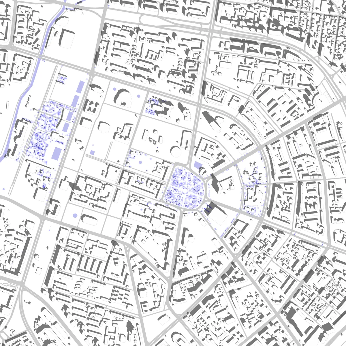 Tashkent site plan (2.5 km)