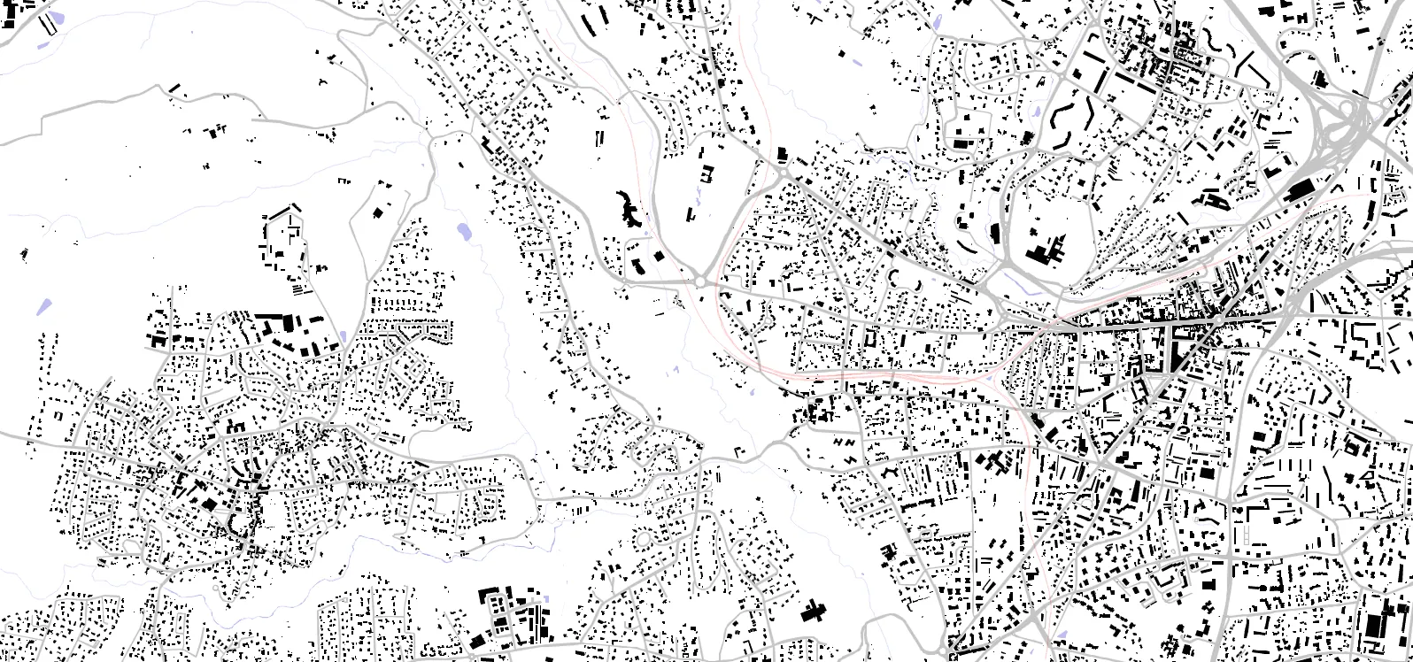 Tassin-la-Demi-Lune figure ground plan