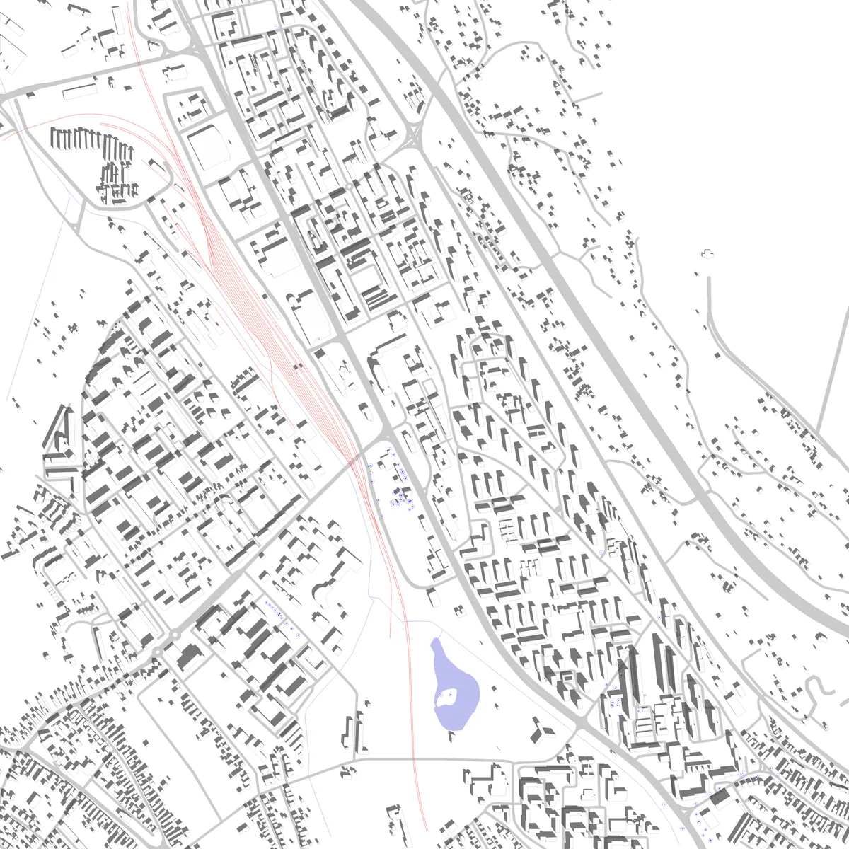 Tatabánya site plan (2.5 km)