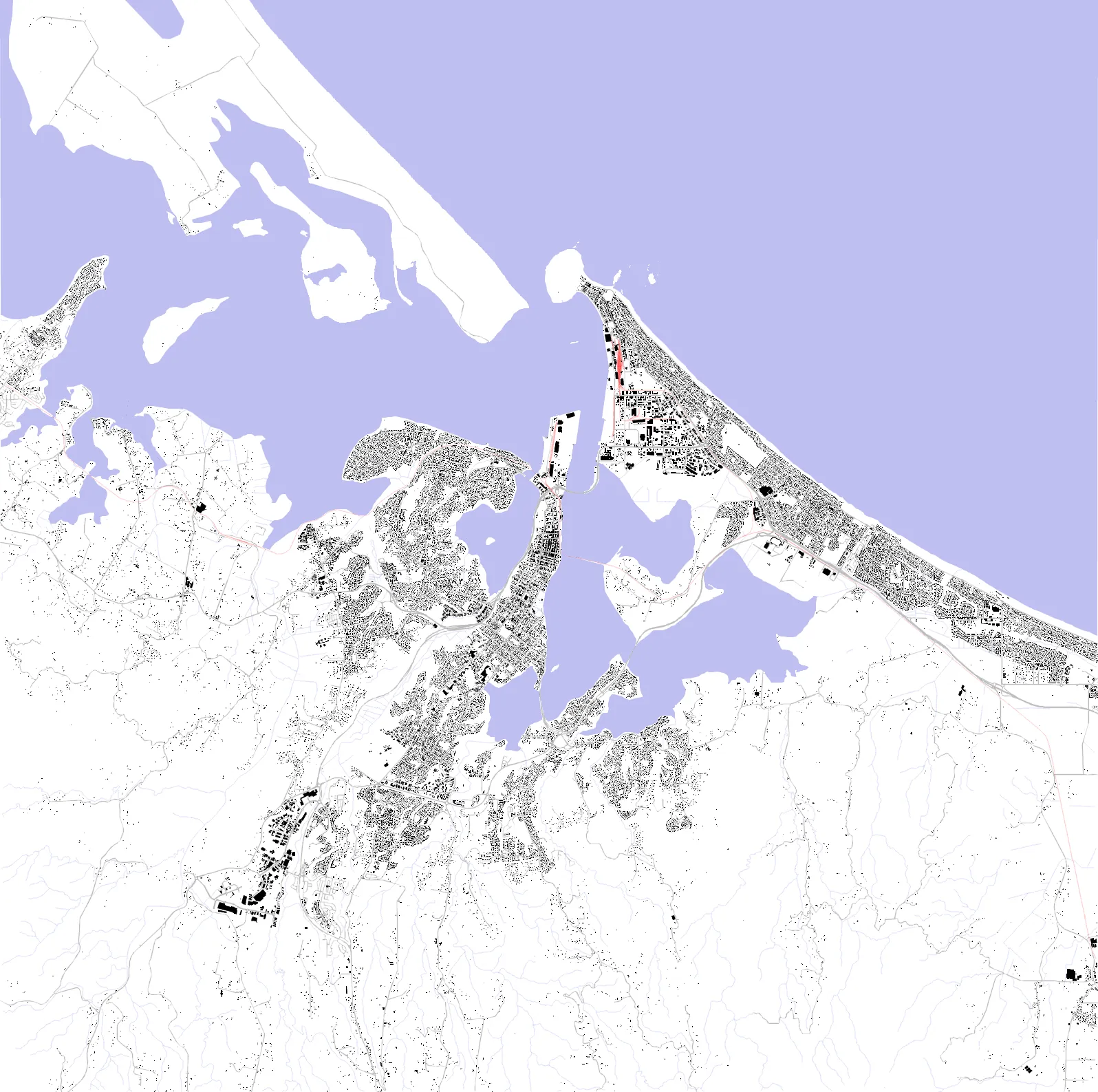 Tauranga figure ground plan