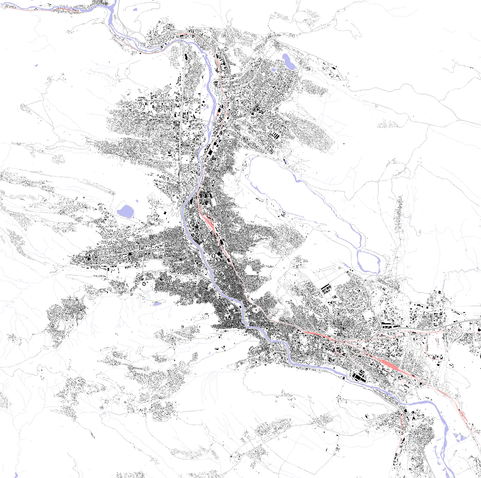 Tbilisi figure ground plan