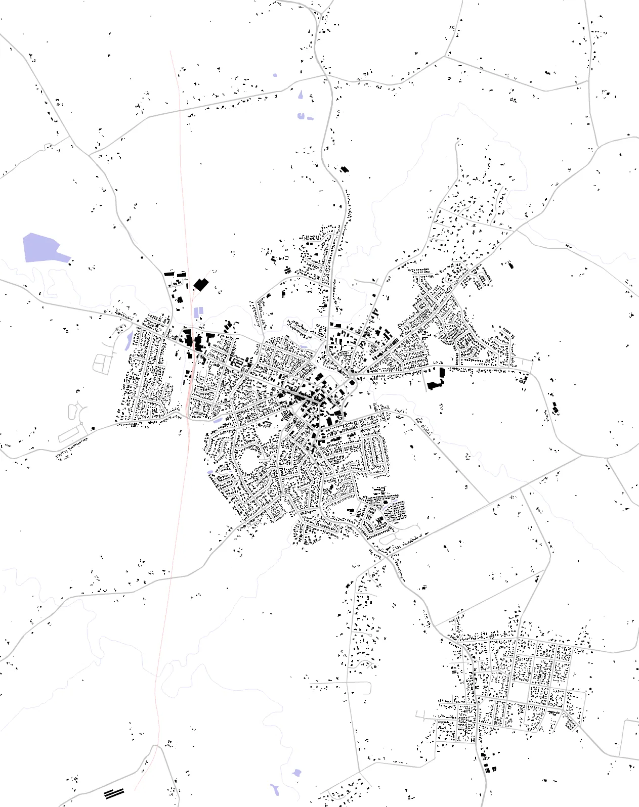 Te Awamutu figure ground plan
