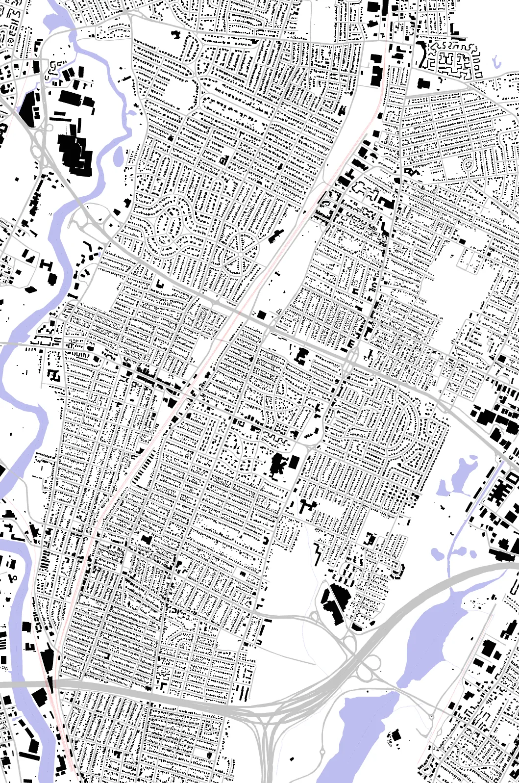 Teaneck figure ground plan