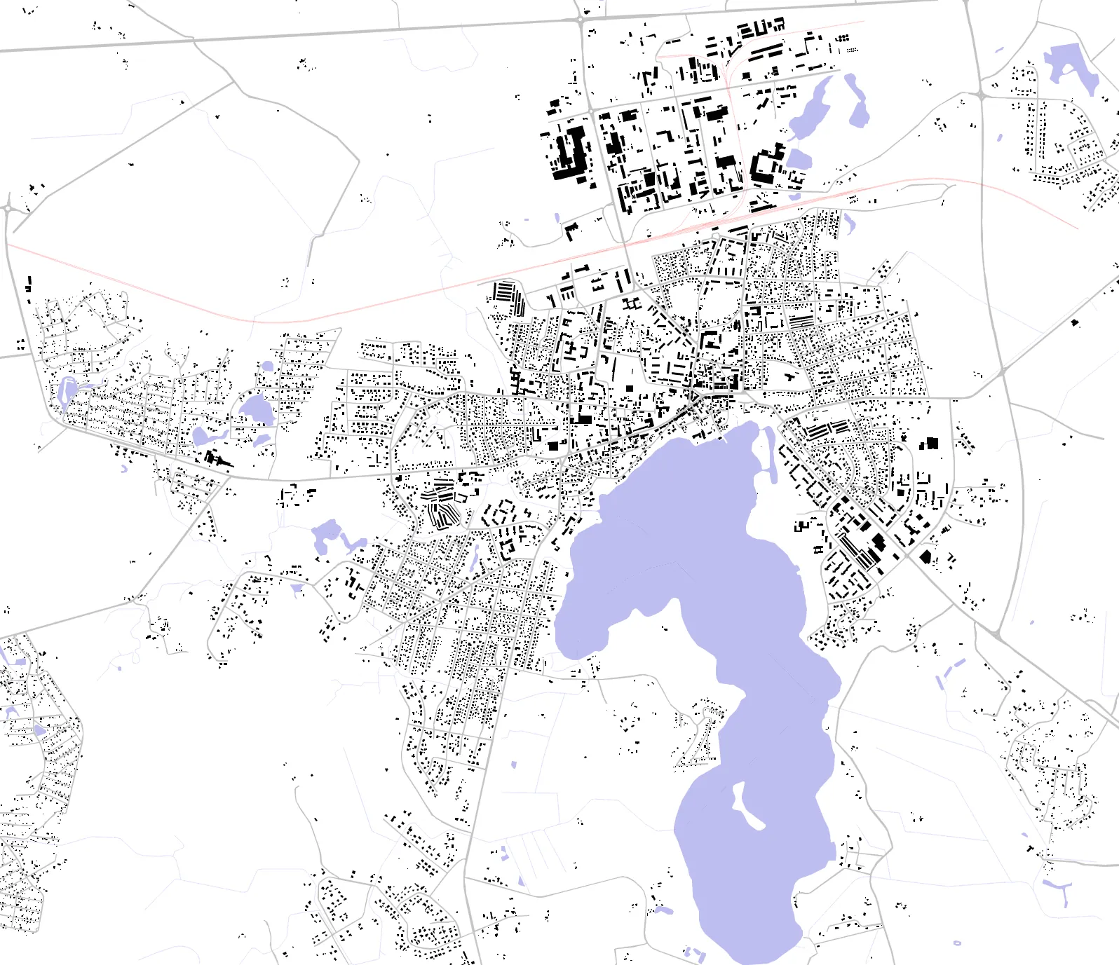 Telšiai figure ground plan