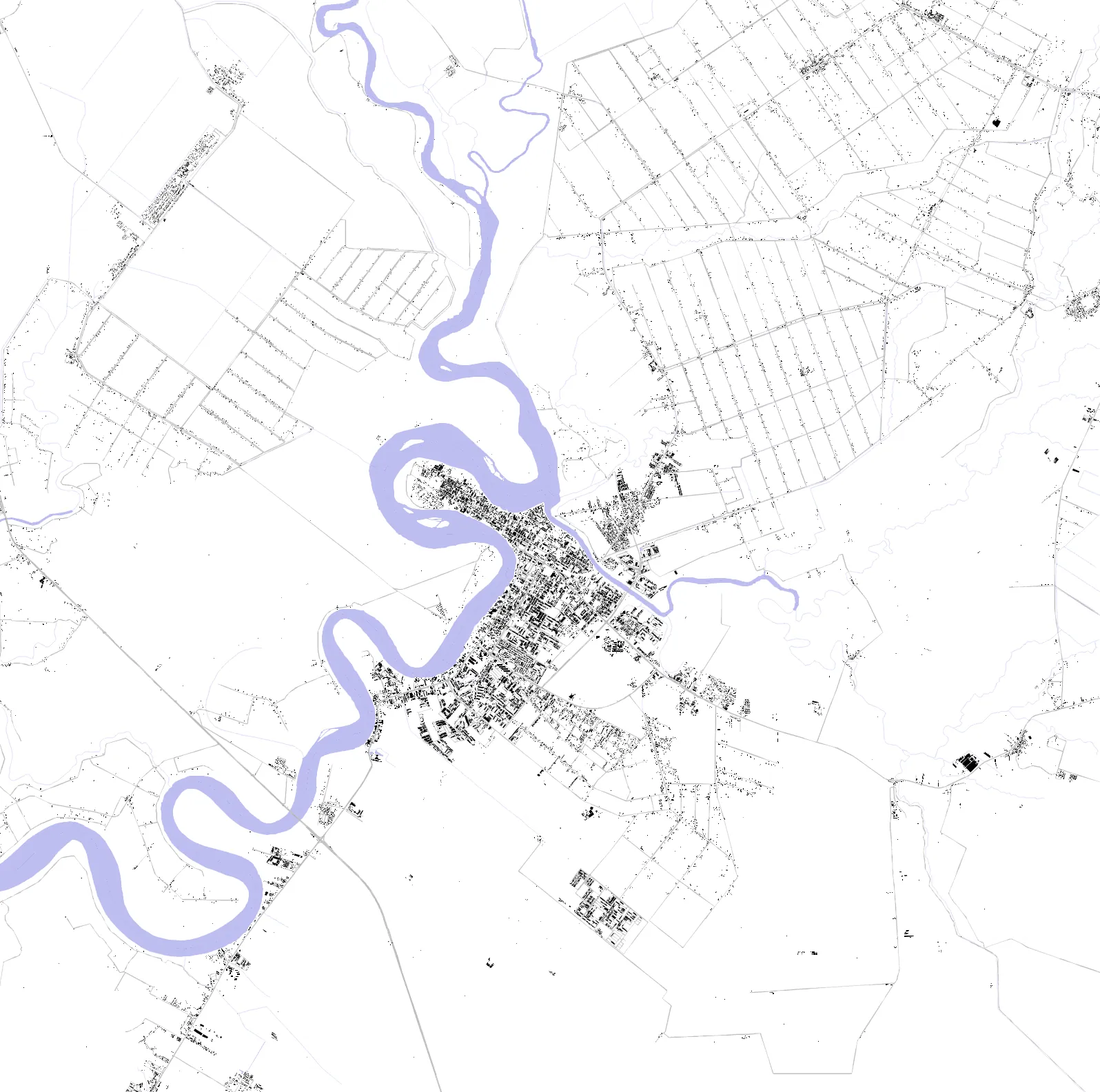 Teluk Intan figure ground plan
