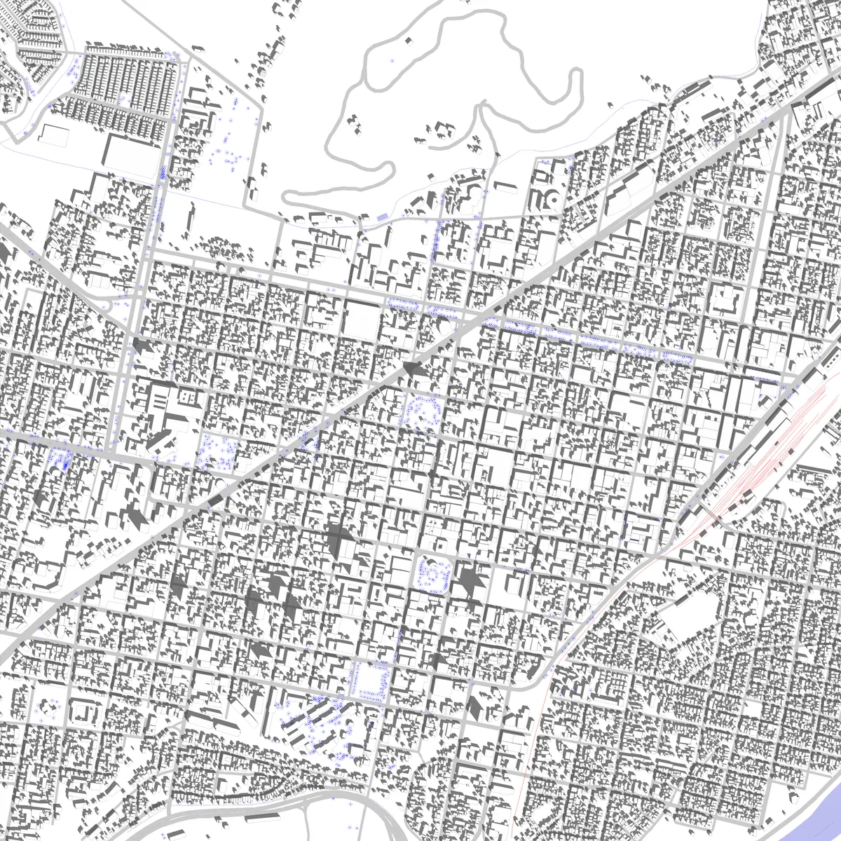 Temuco site plan (2.5 km)