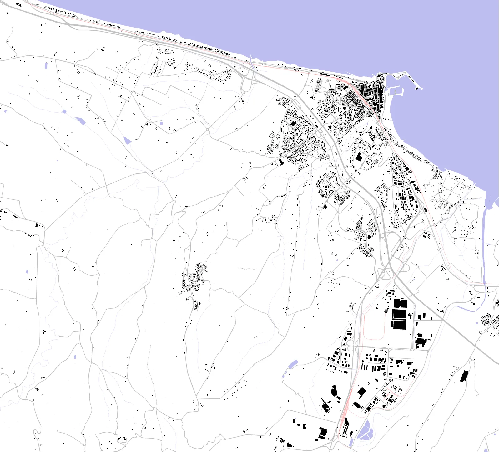 Termoli planimetria a figura-sfondo