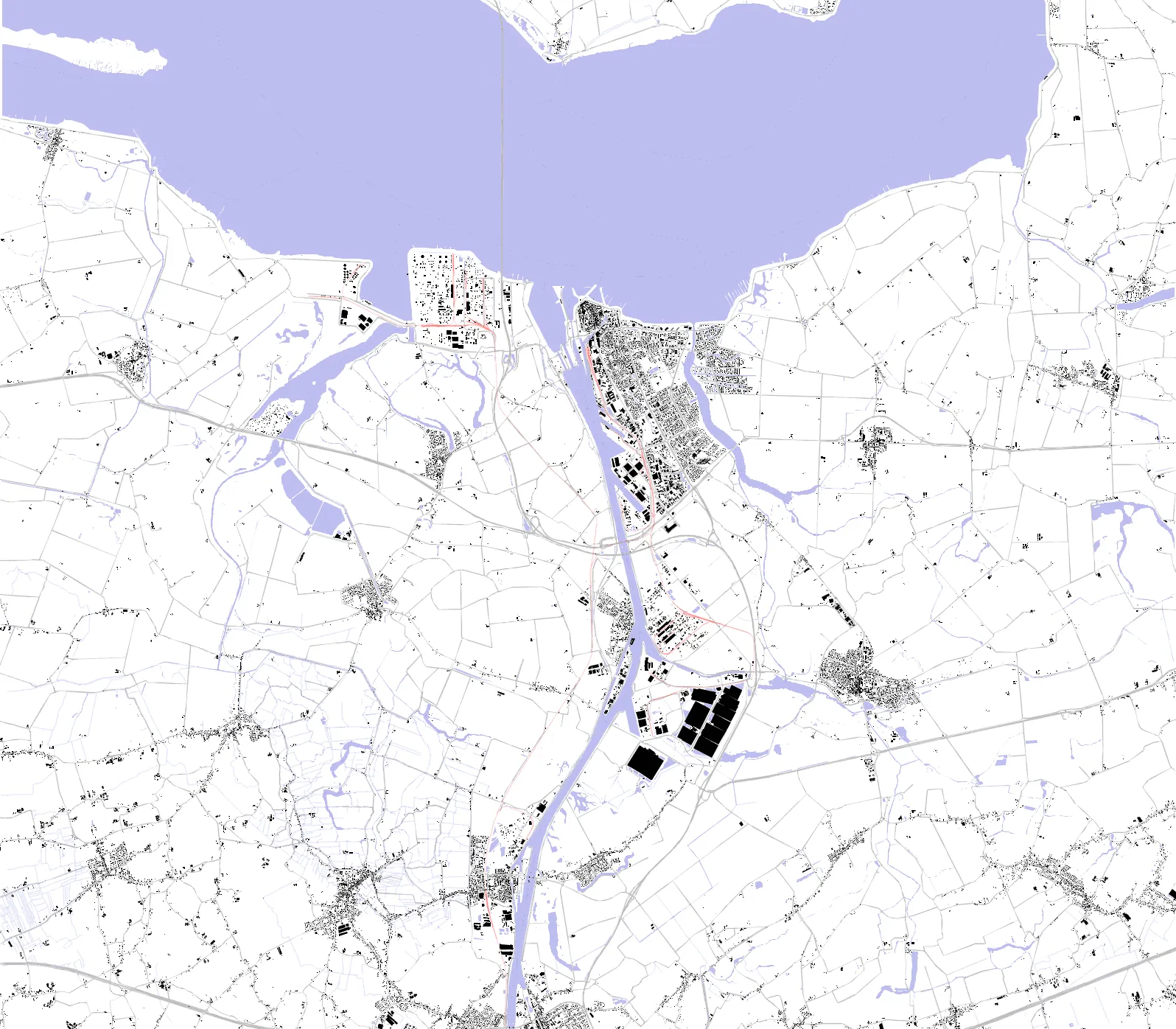 Terneuzen figure ground plan