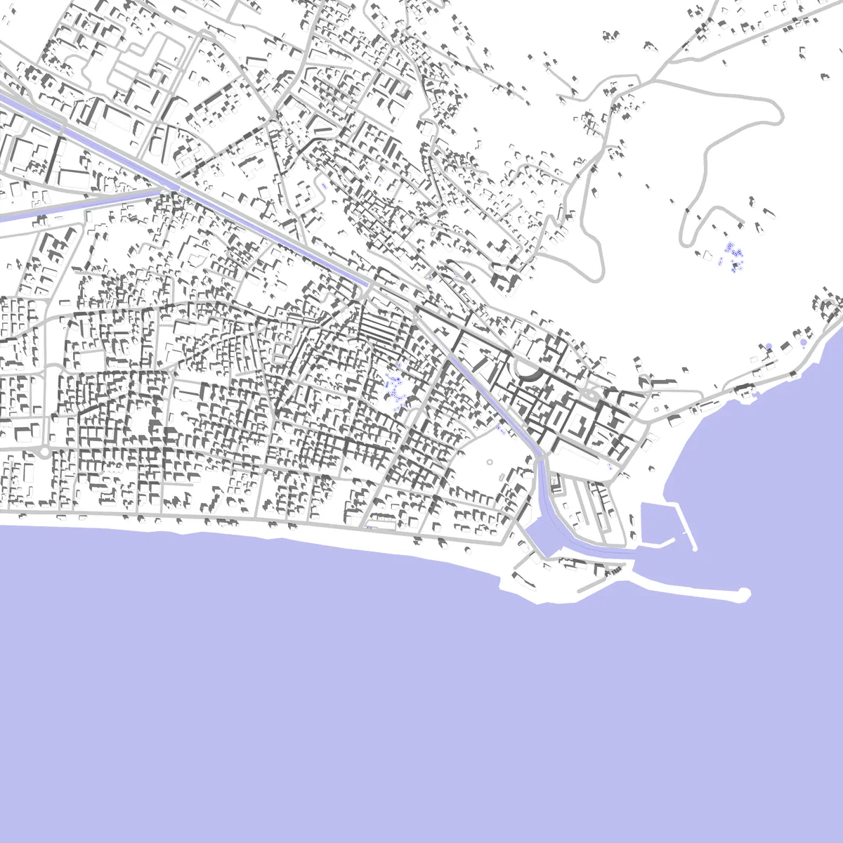 Terracina planimetria di sito (2.5 km)