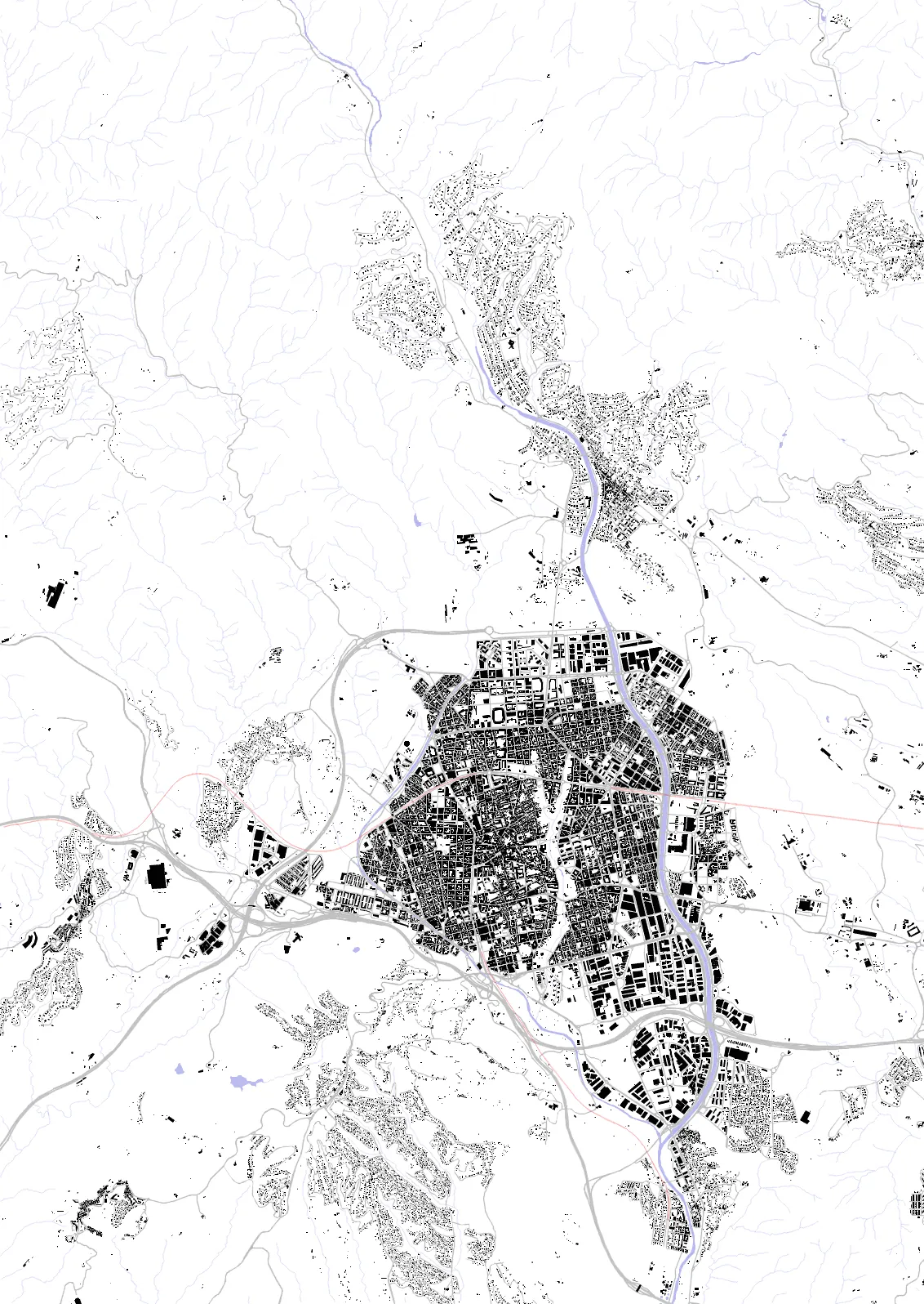 Terrassa figure ground plan