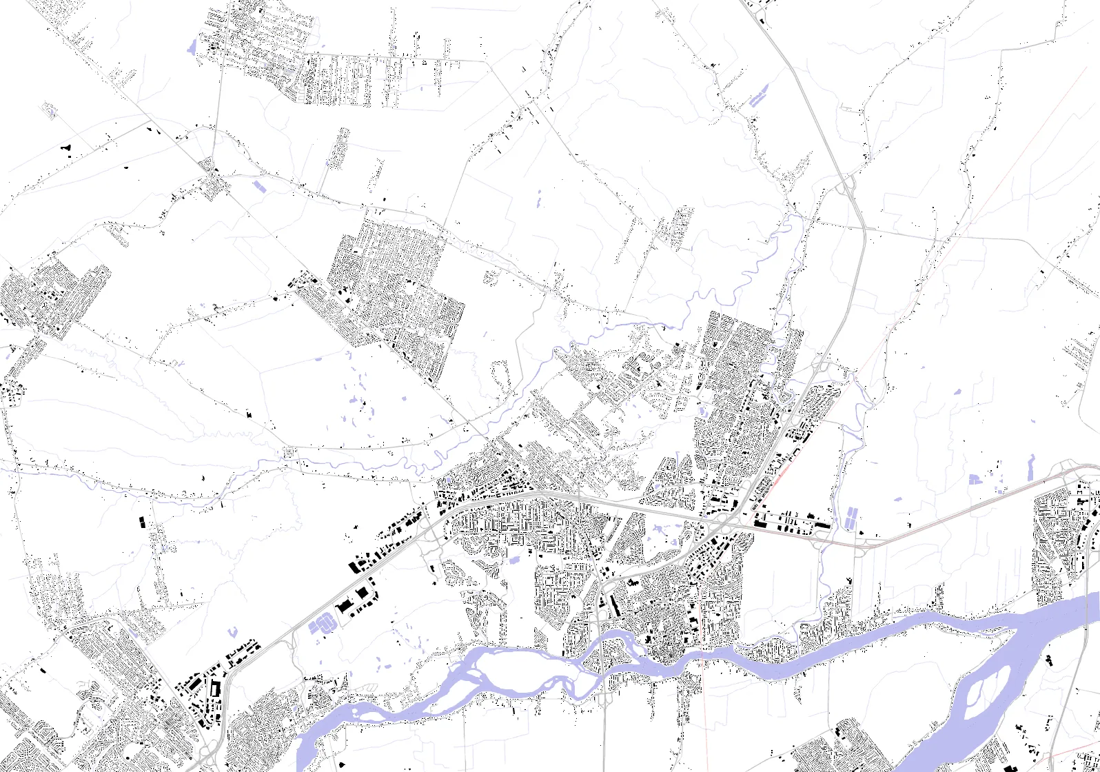 Terrebonne figure ground plan