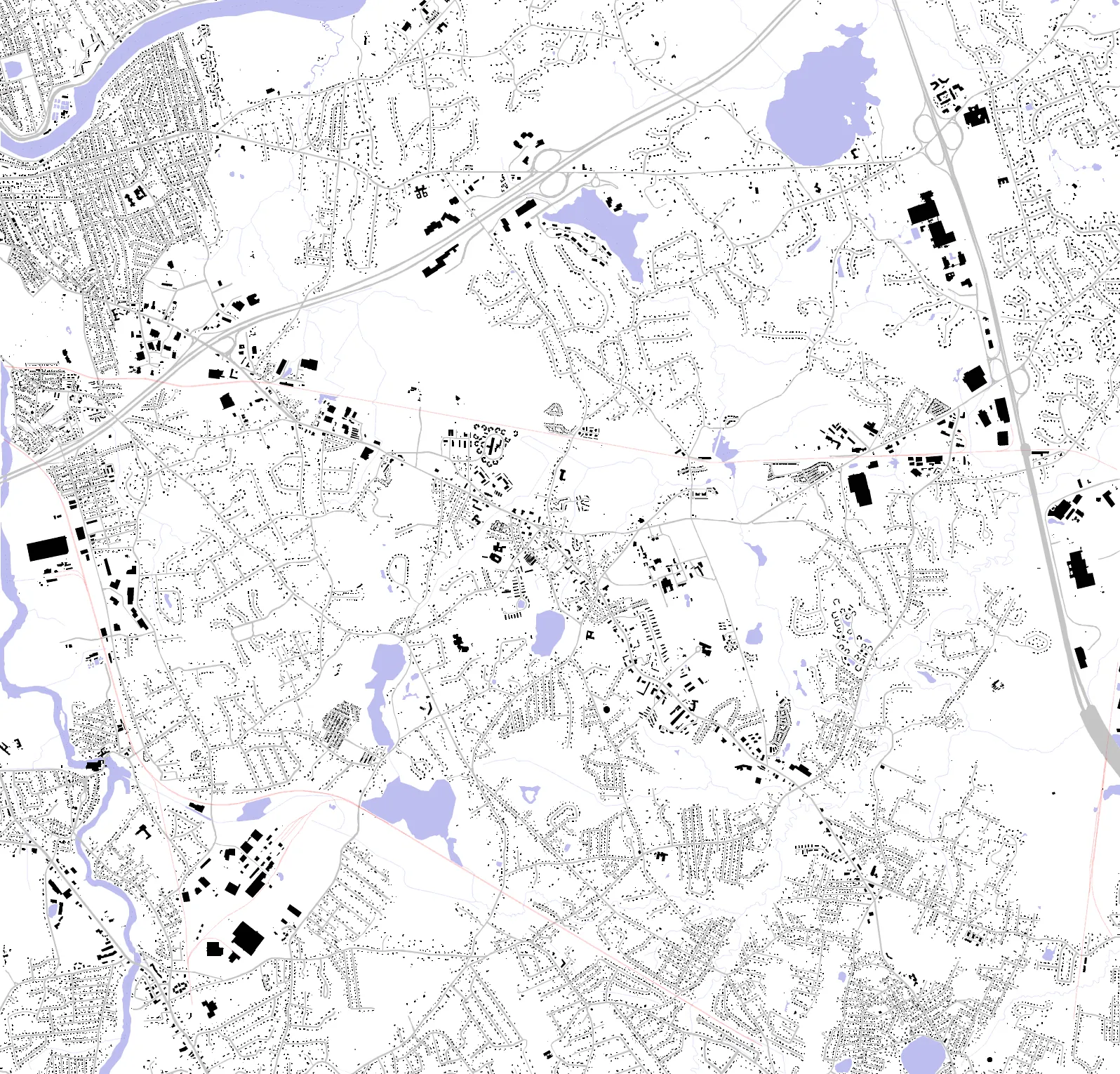 Tewksbury figure ground plan