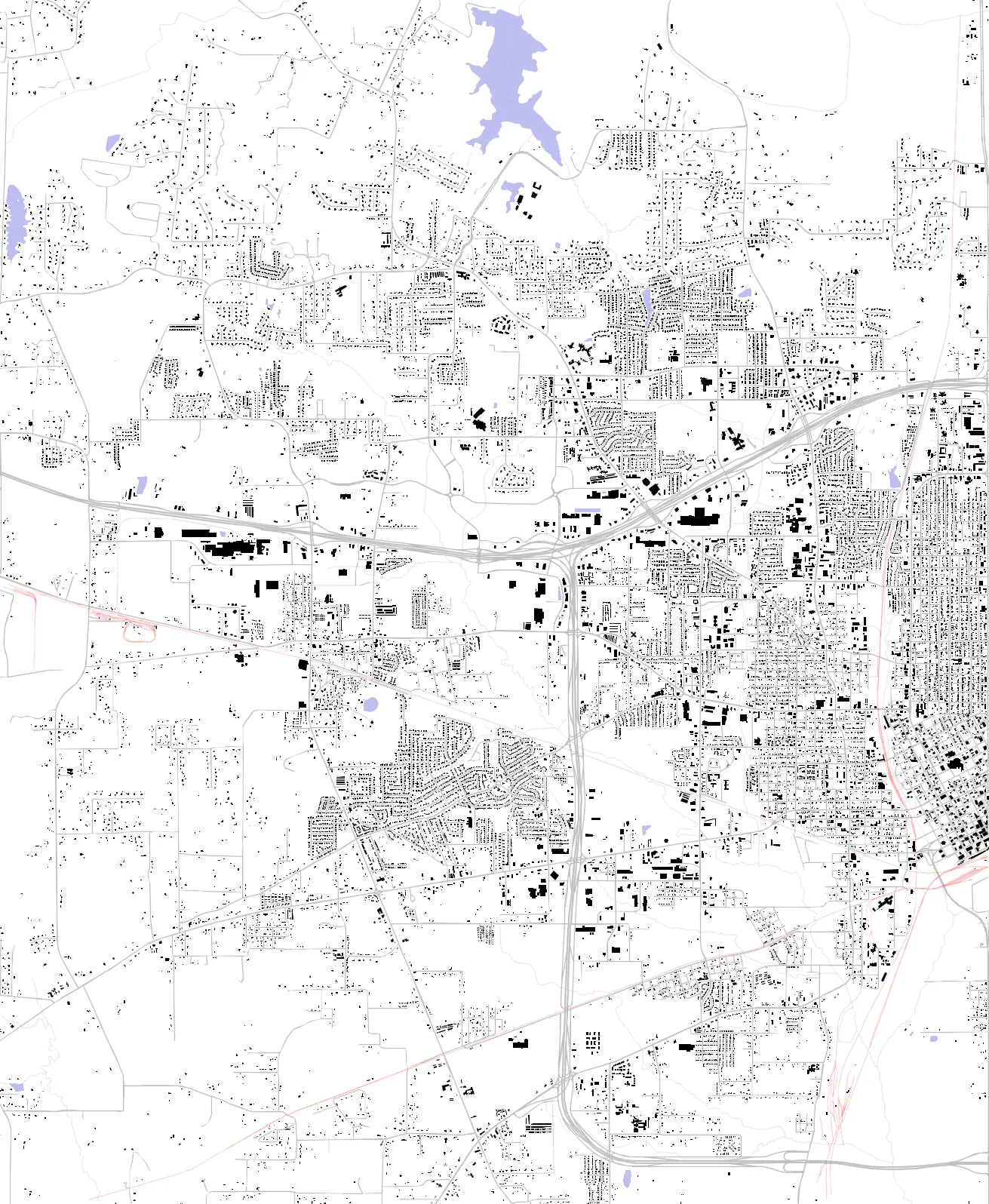 Texarkana figure ground plan