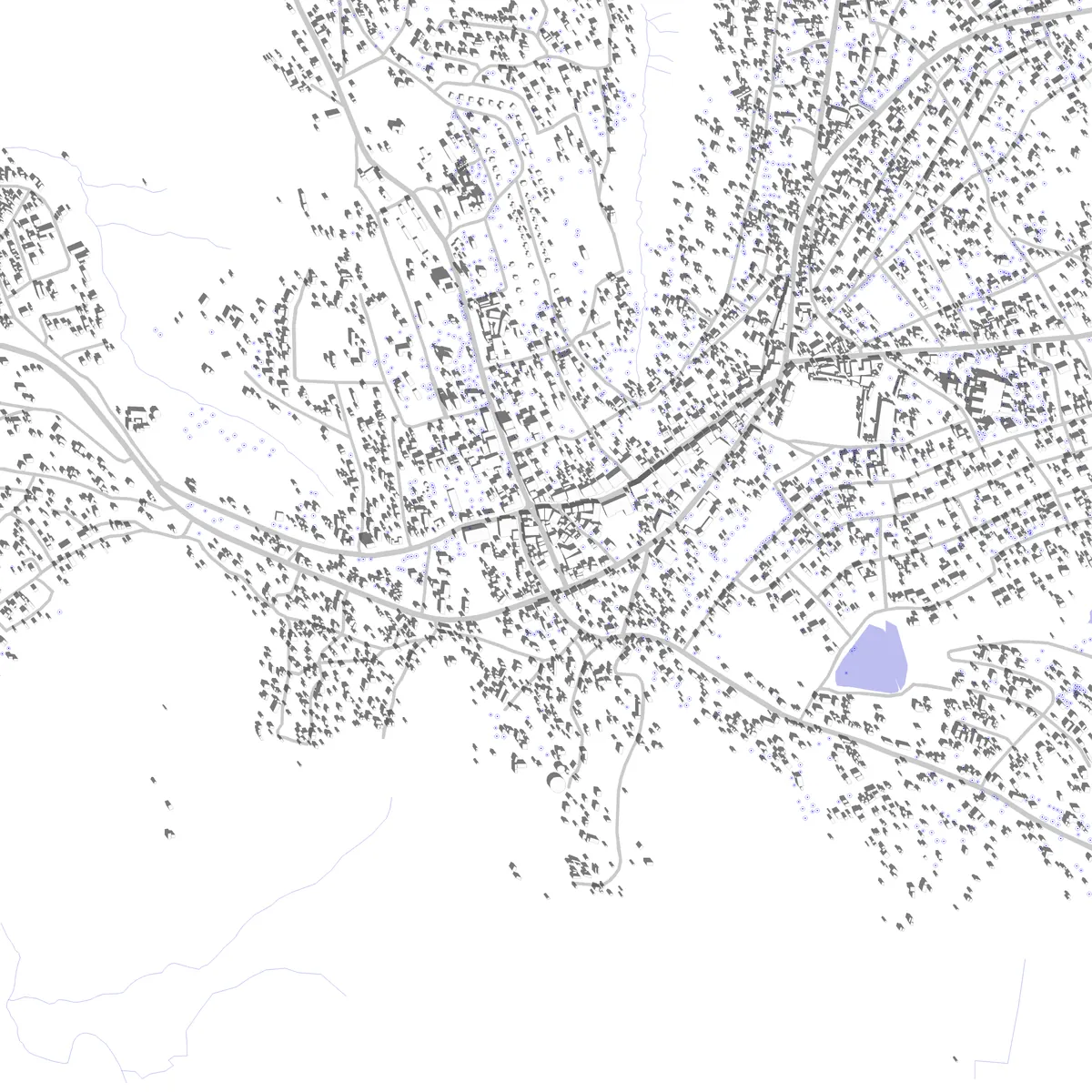 Teyateyaneng site plan (2.5 km)