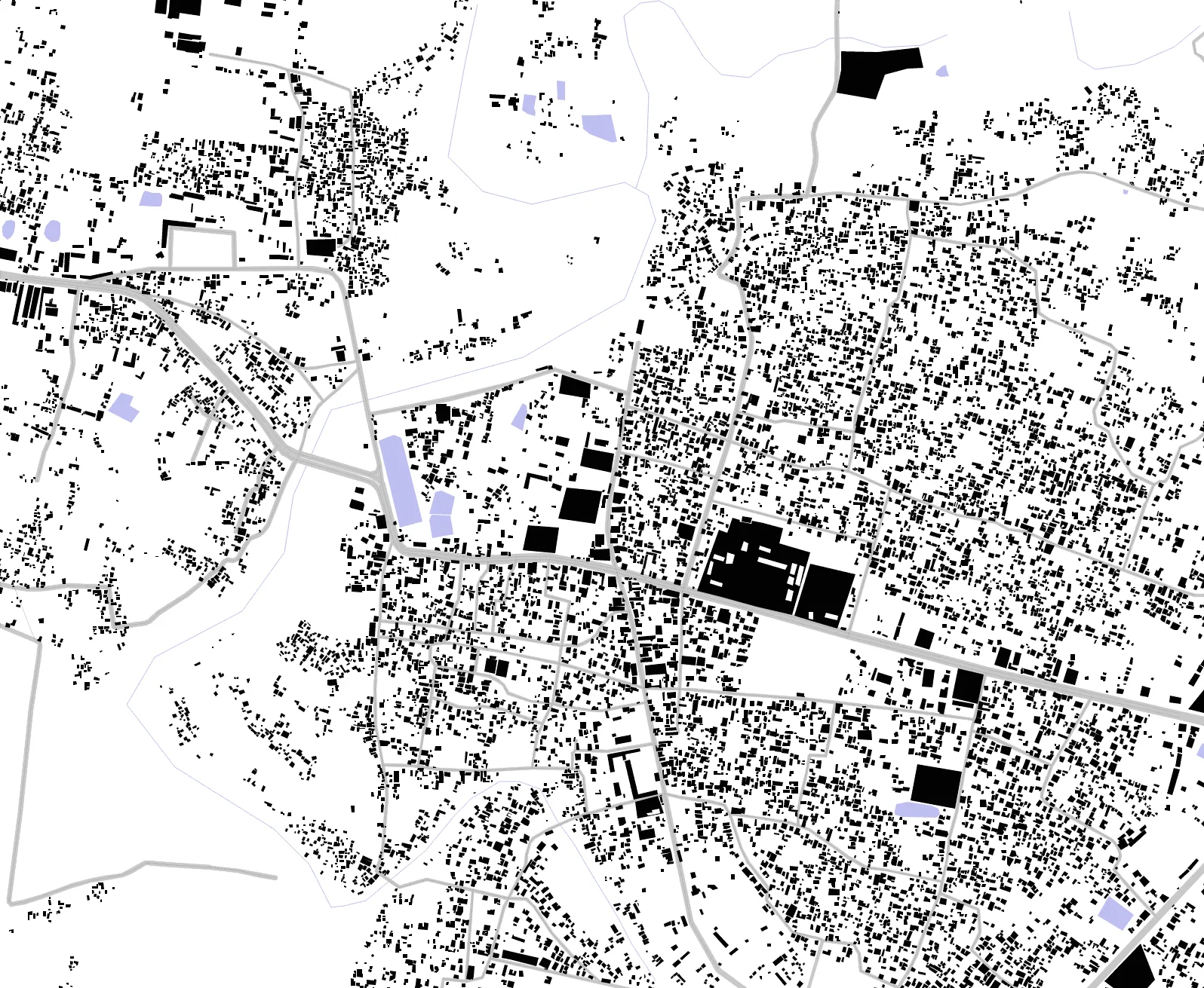 Thakurgaon figure ground plan