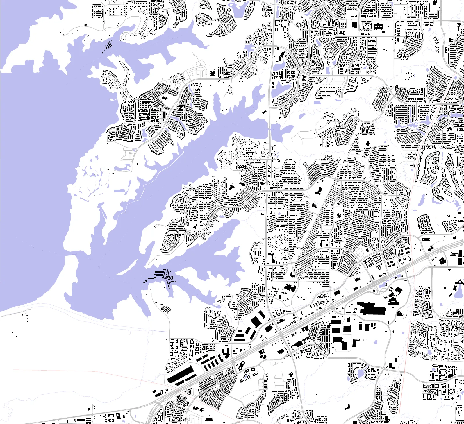 The Colony figure ground plan