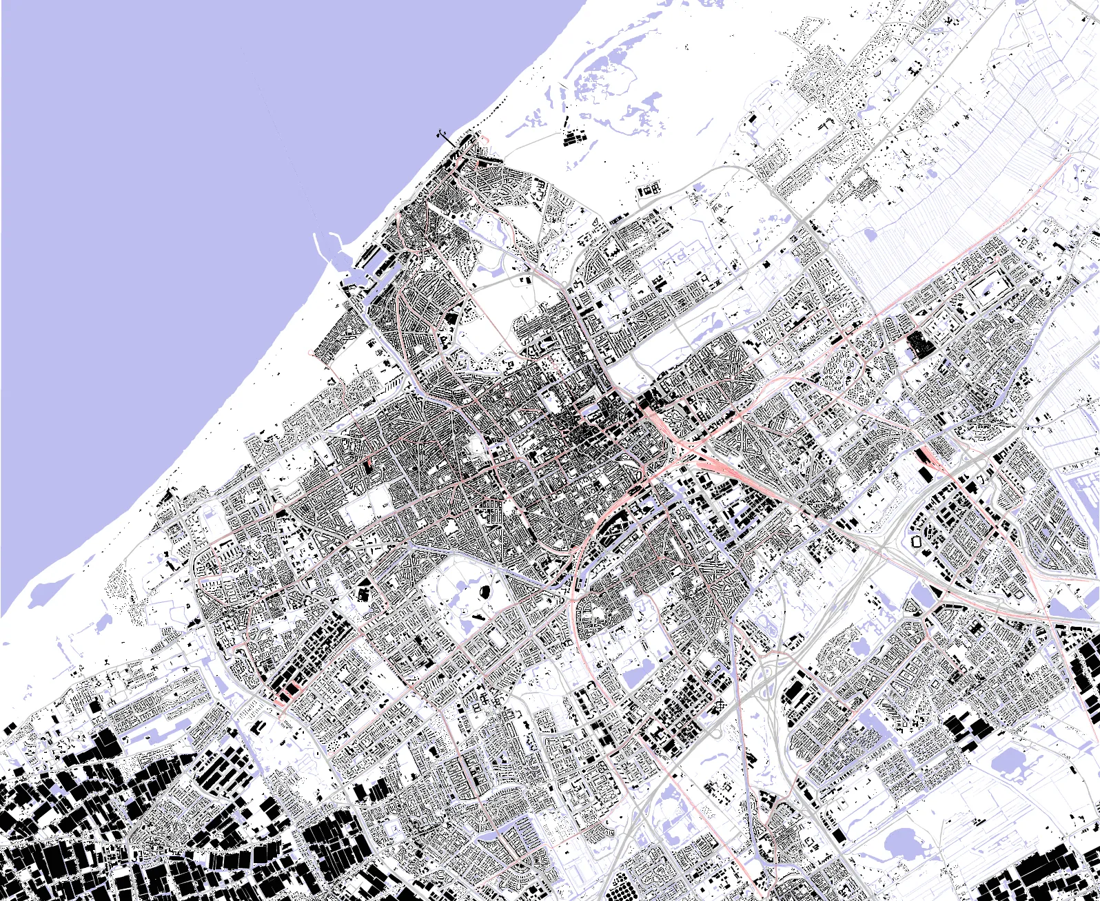 The Hague figure ground plan