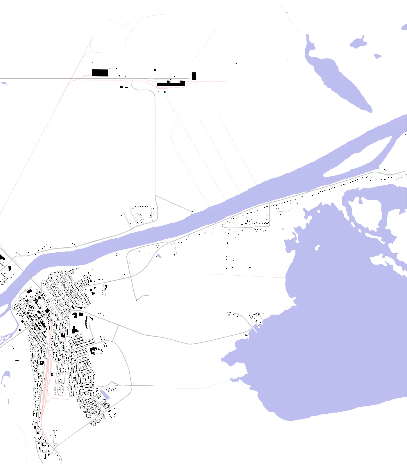 The Pas figure ground plan