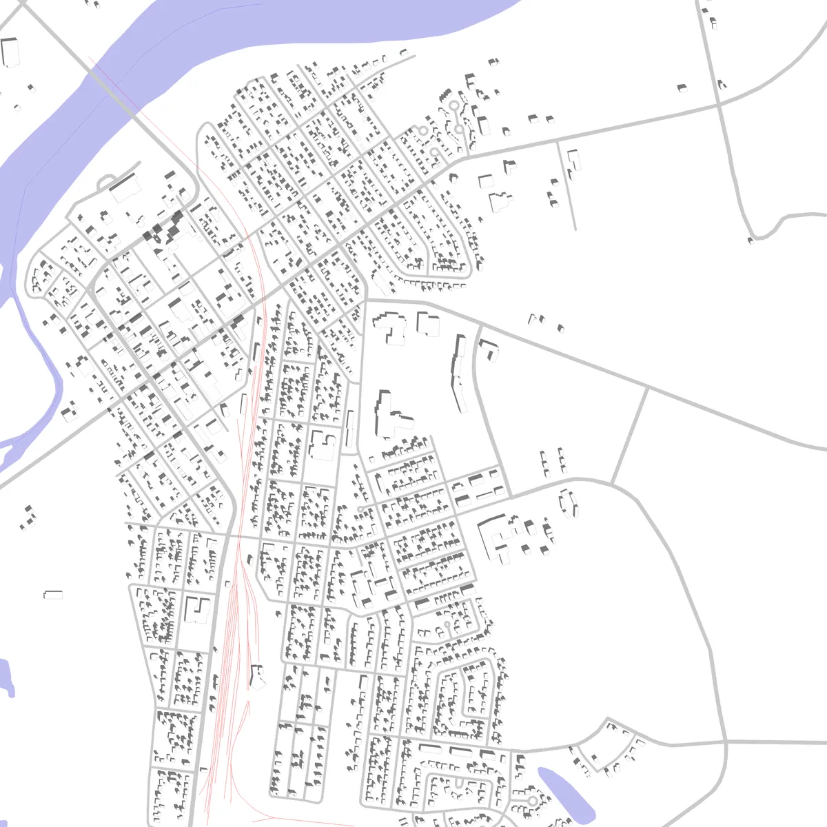 The Pas site plan (2.5 km)