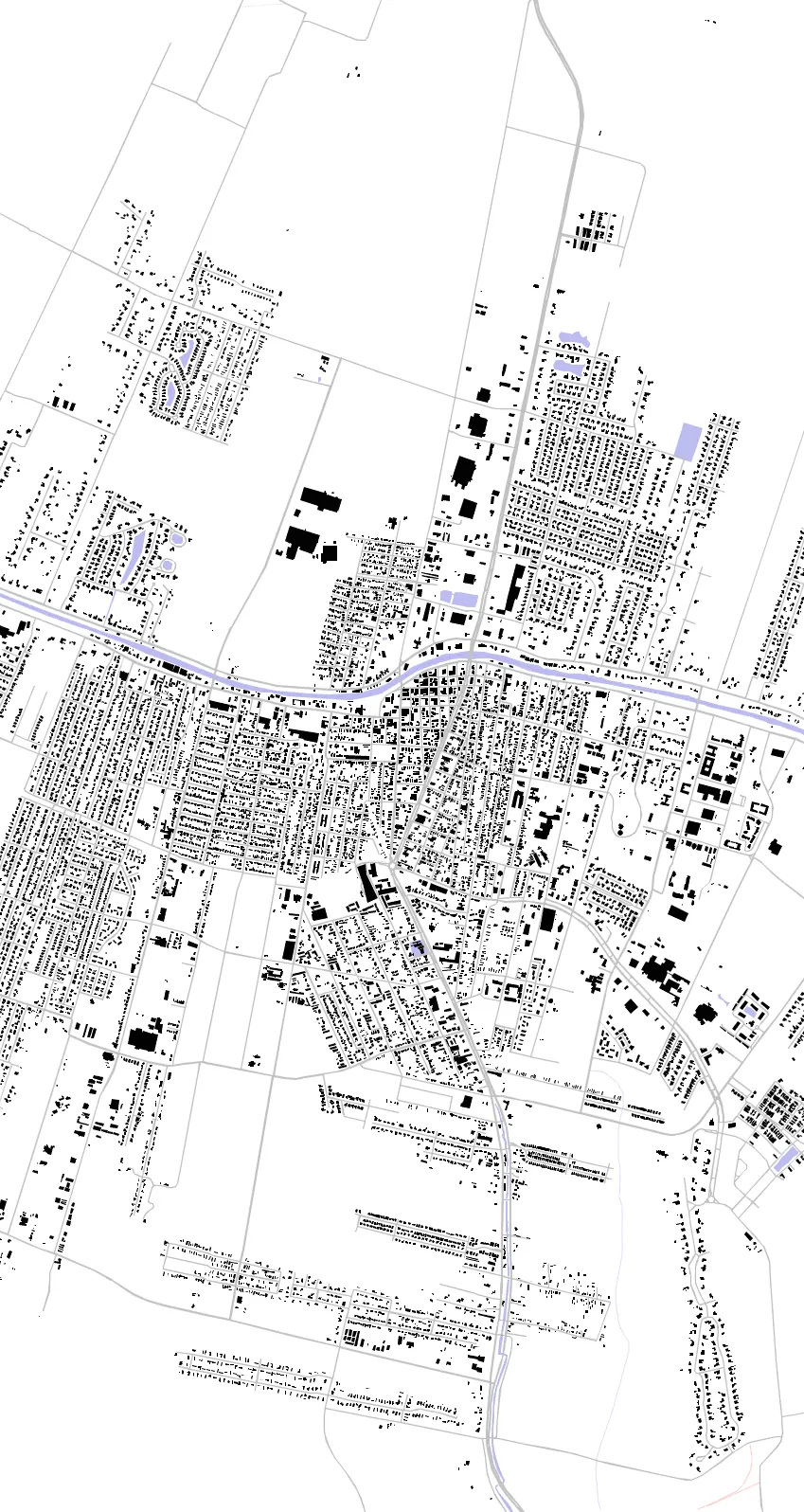 Thibodaux figure ground plan