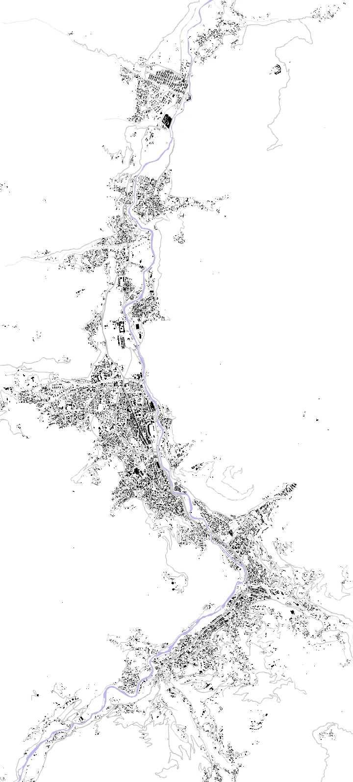 Thimphu figure ground plan