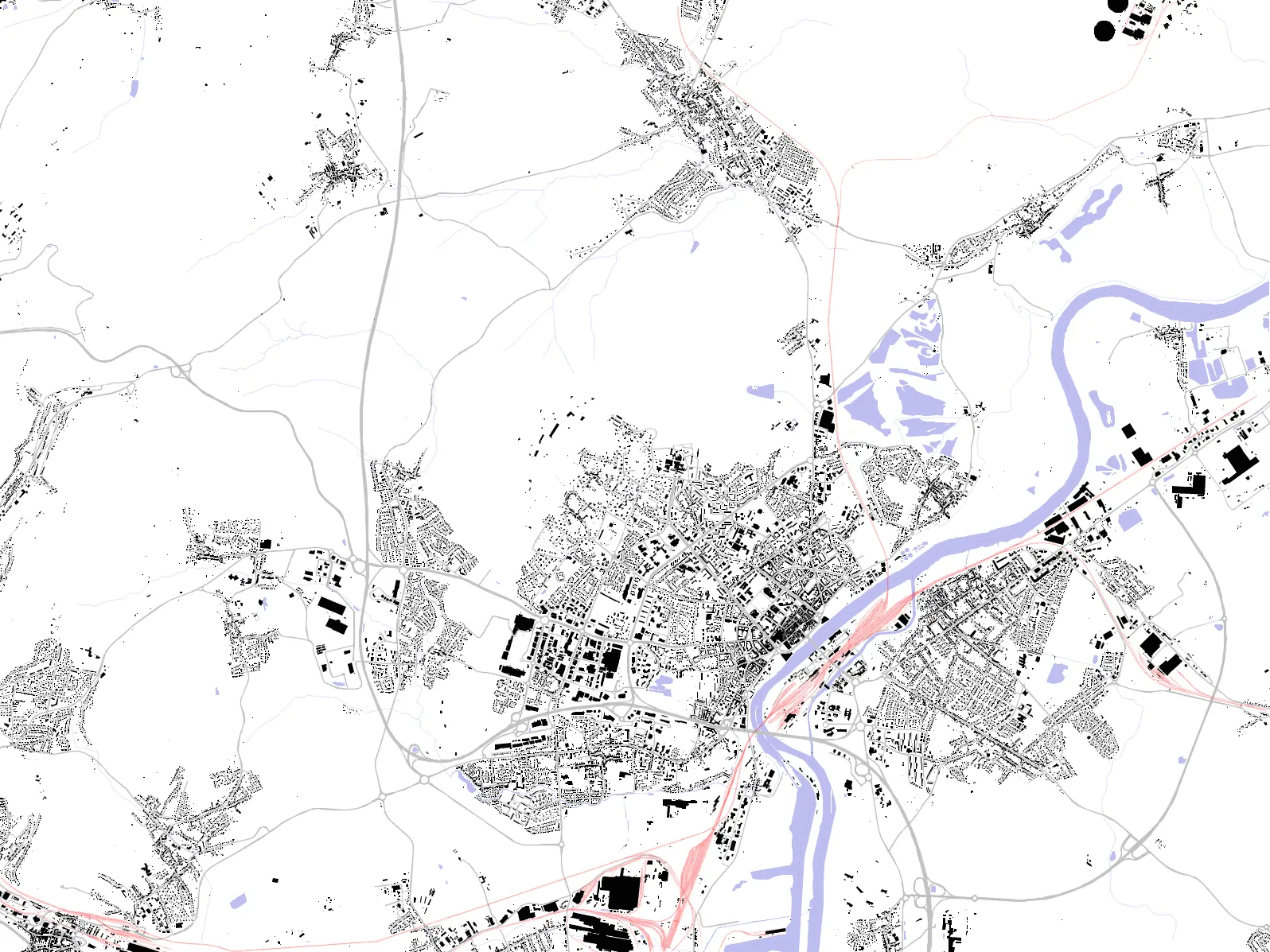 Thionville figure ground plan