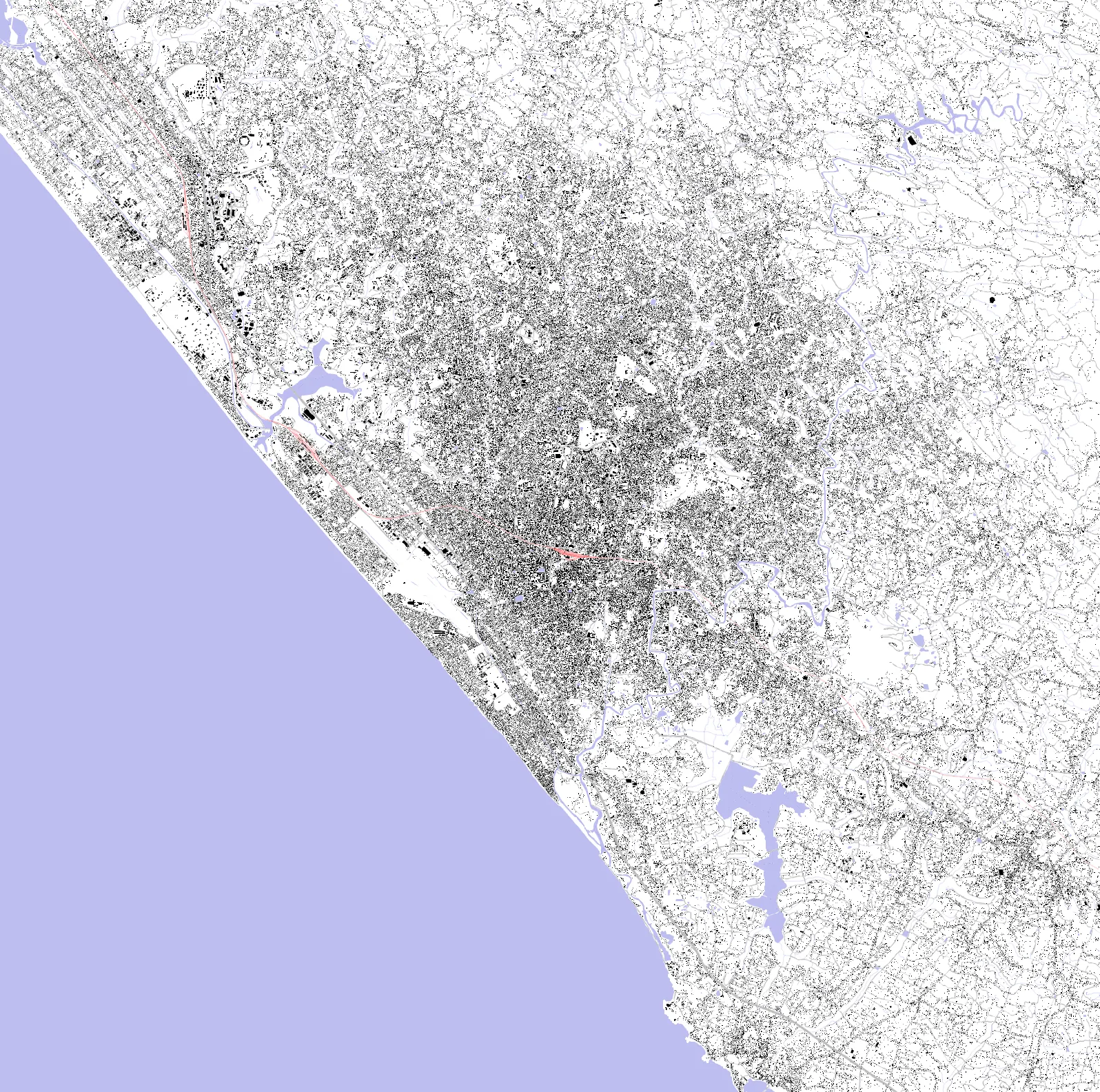 Thiruvananthapuram figure ground plan