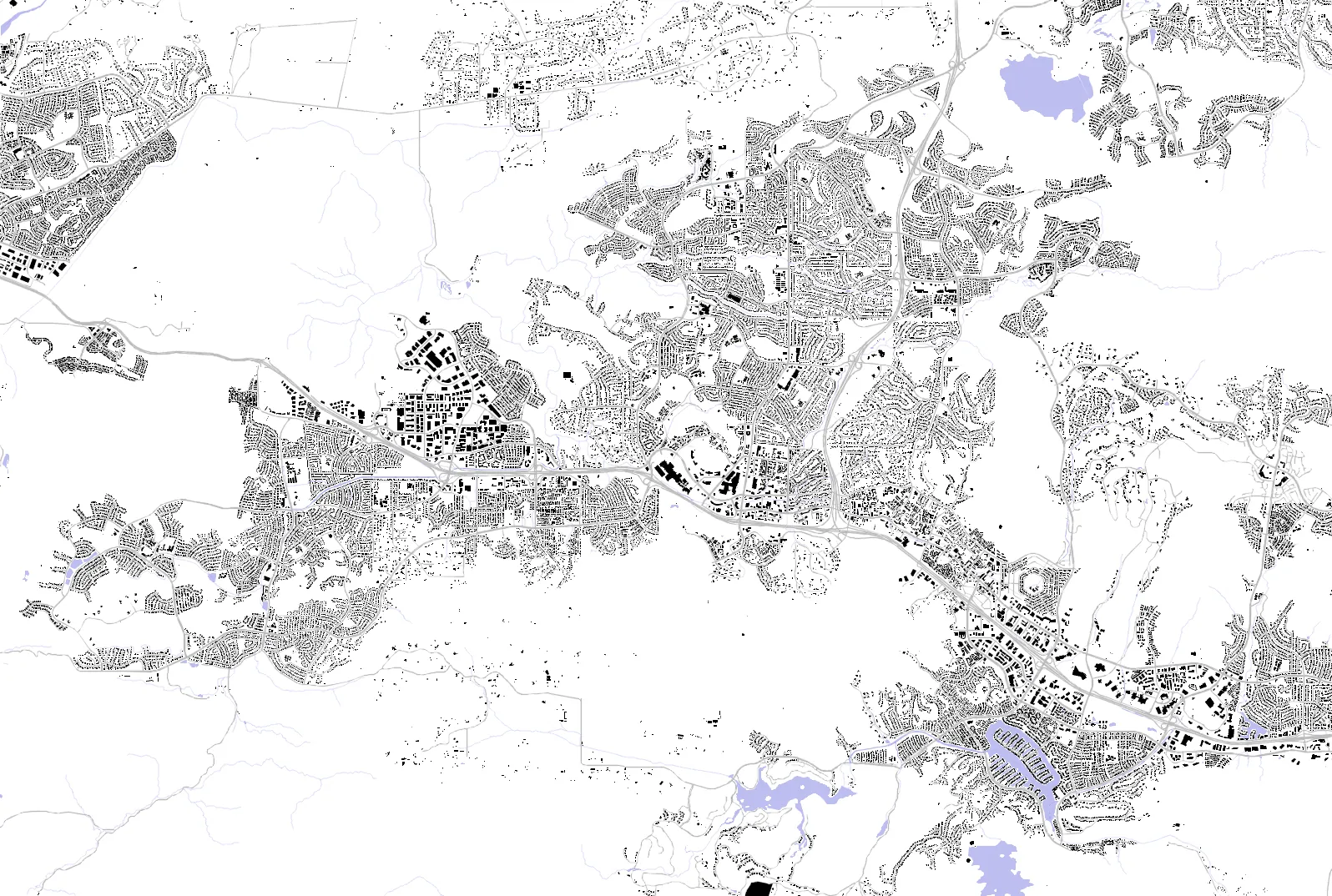 Thousand Oaks figure ground plan