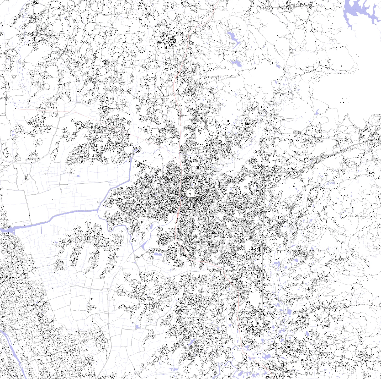 Thrissur figure ground plan