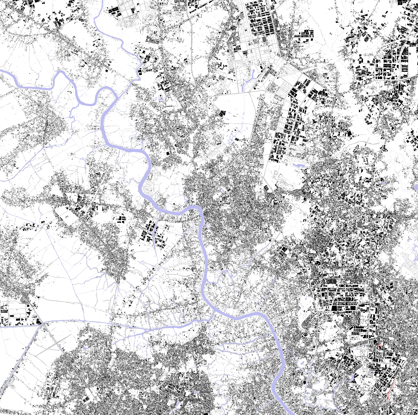 Thủ Dầu Một figure ground plan