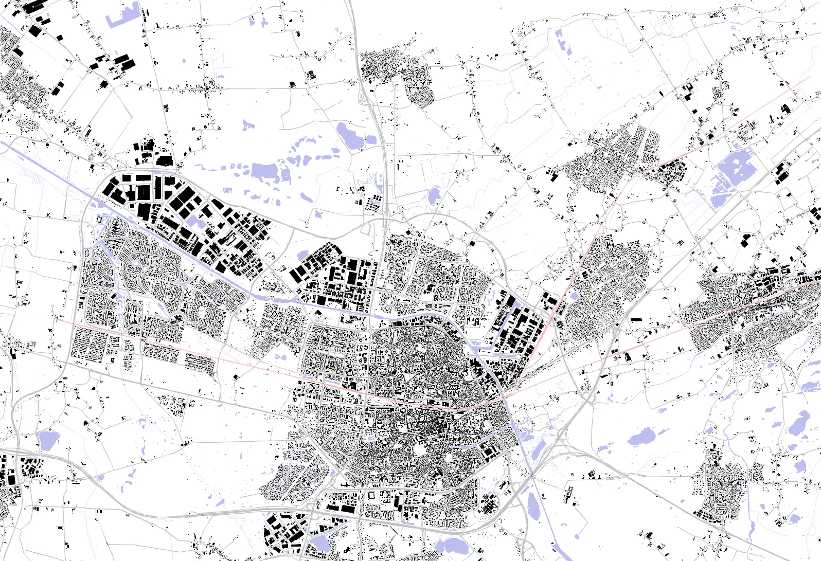 Tilburg figure ground plan