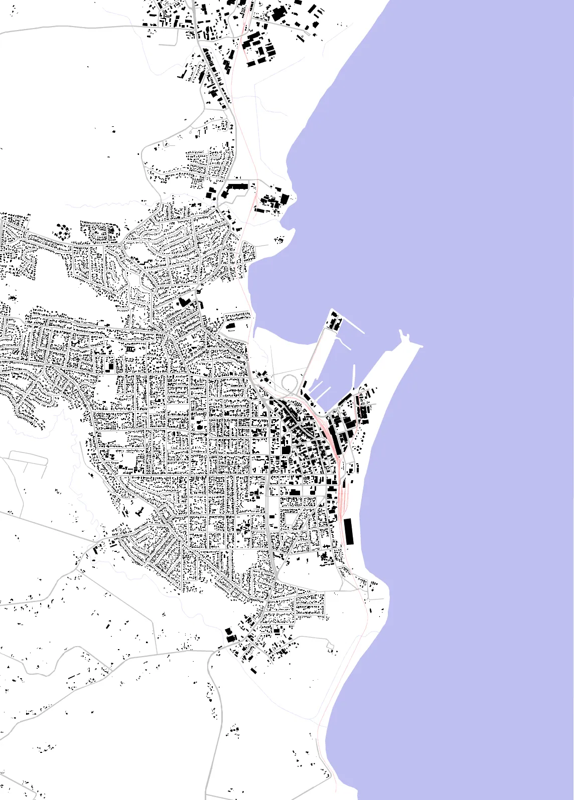 Timaru figure ground plan