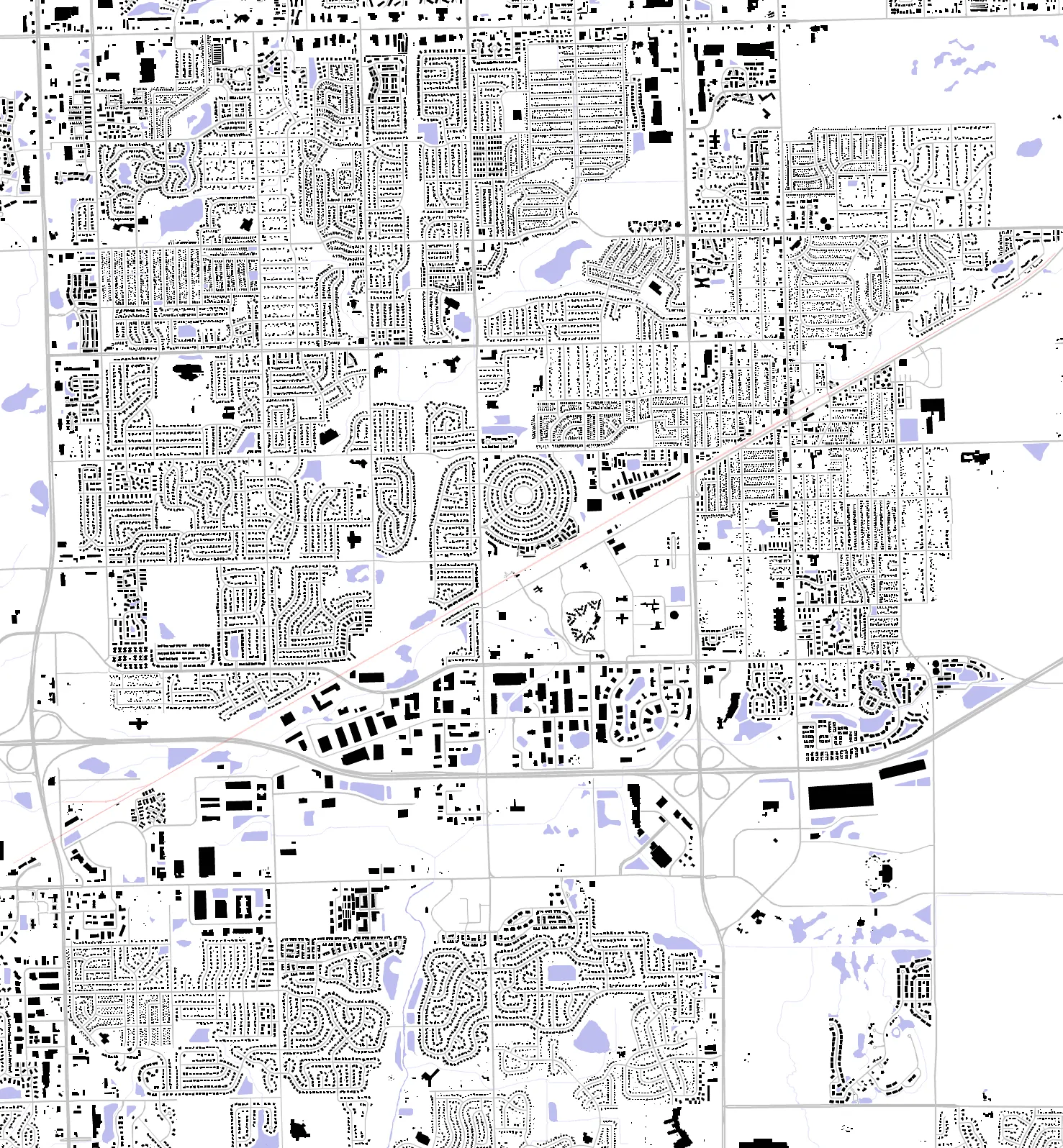 Tinley Park figure ground plan