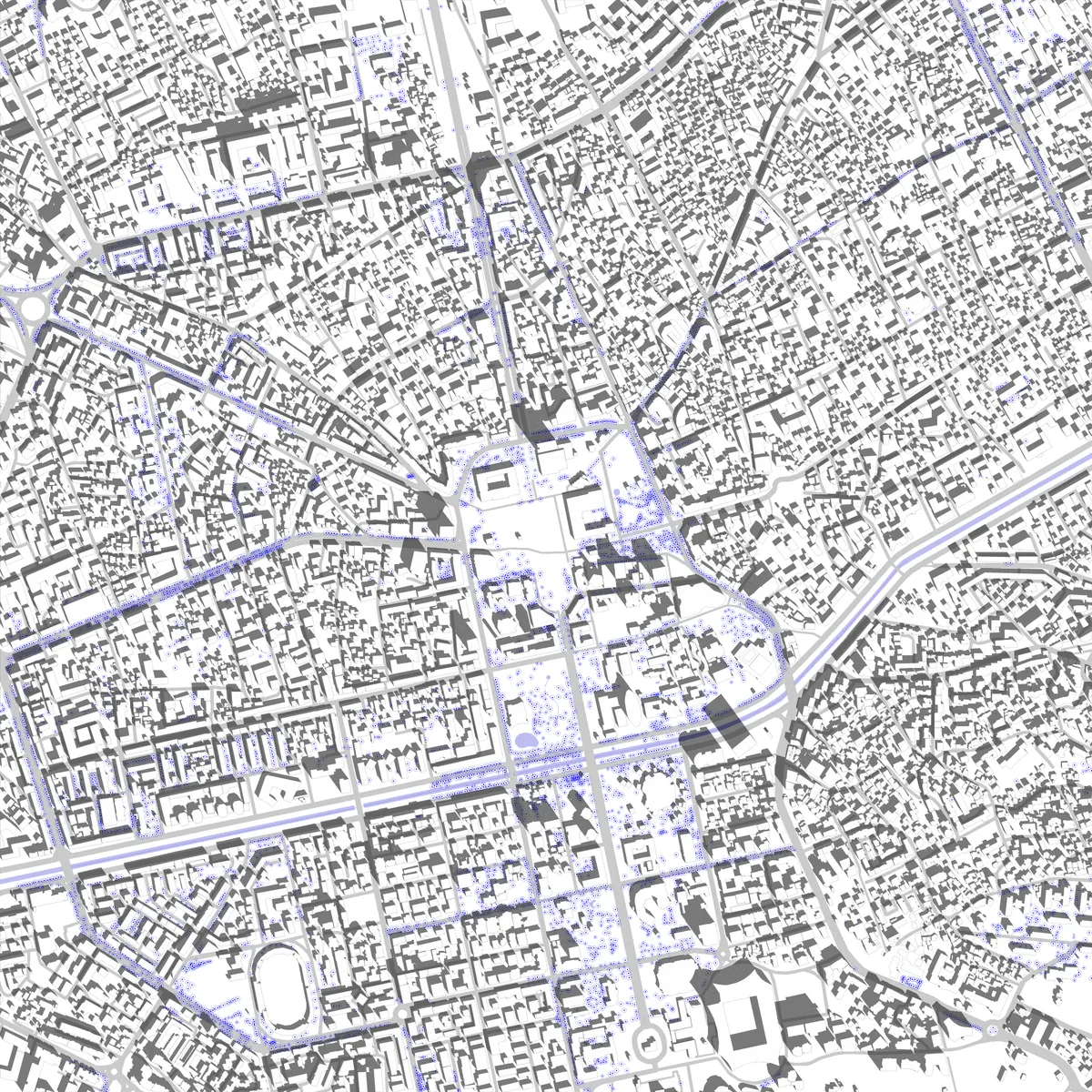 Tirana site plan (2.5 km)