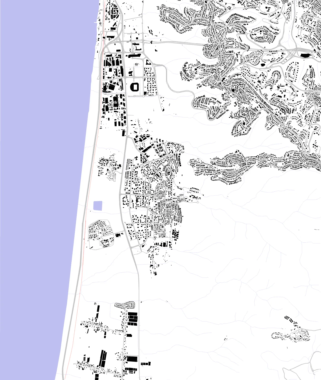 Tirat Carmel figure ground plan