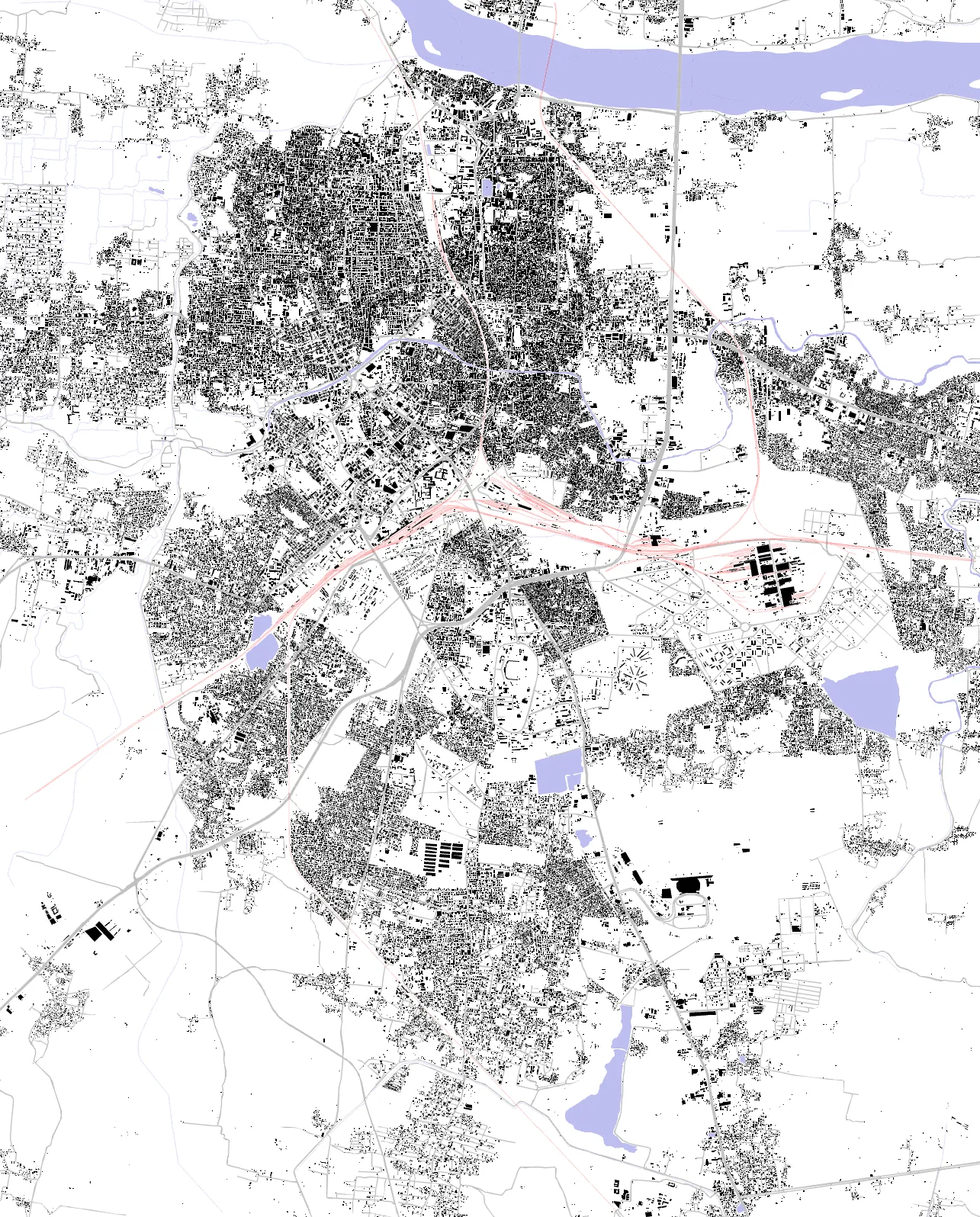 Tiruchirappalli figure ground plan