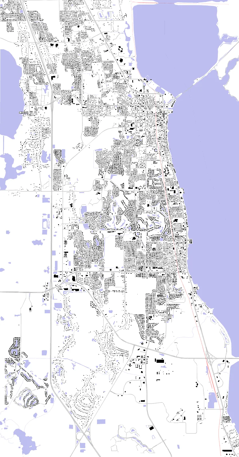 Titusville figure ground plan