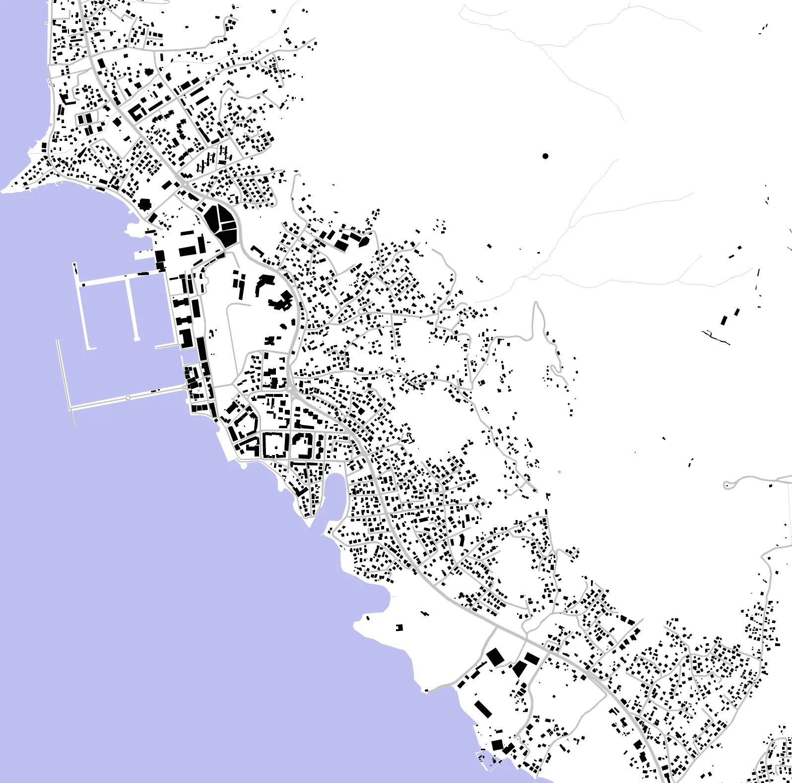 Tivat figure ground plan