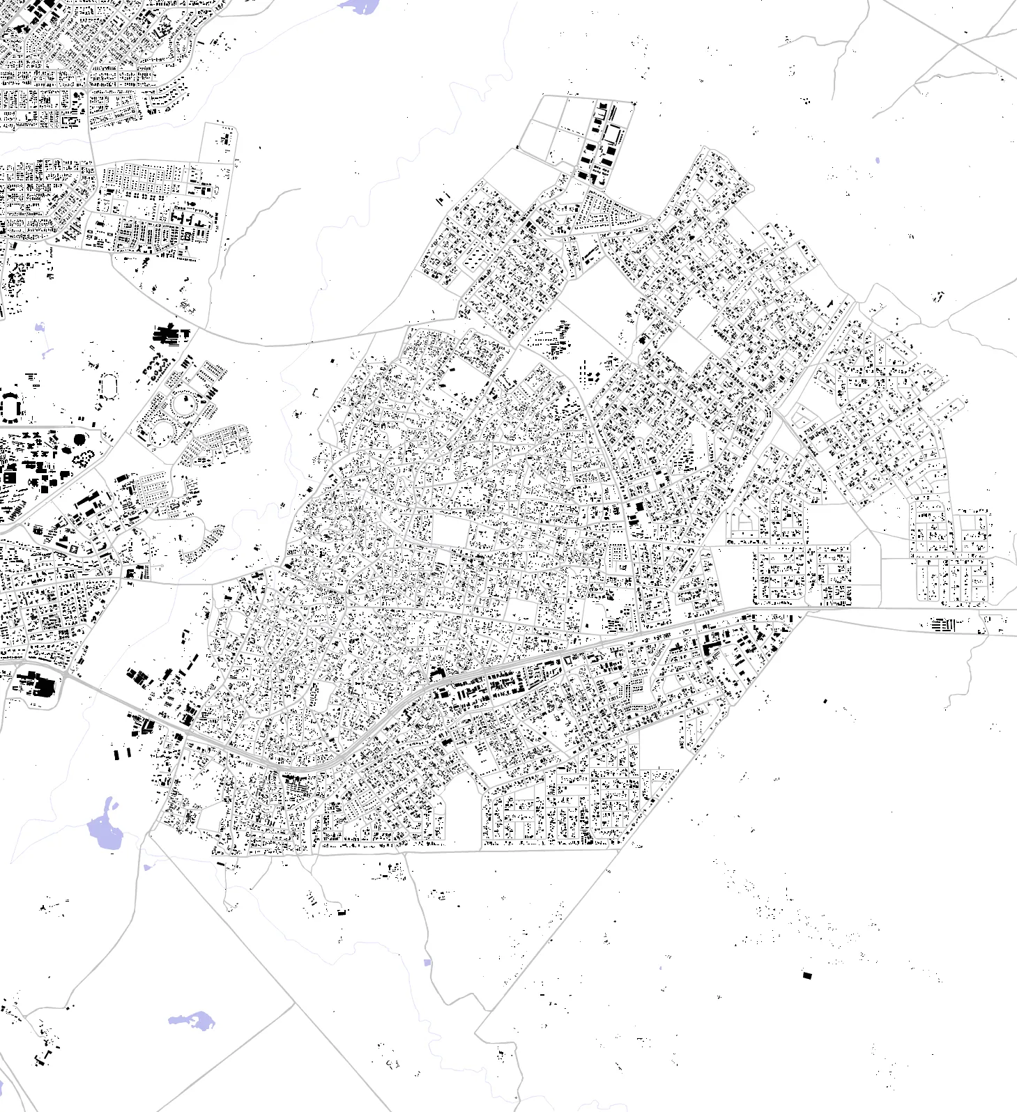 Tlokweng figure ground plan