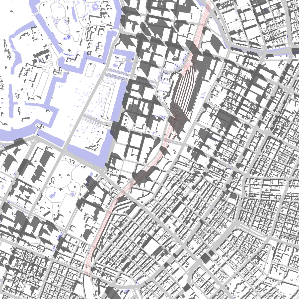 Tokyo site plan (2.5 km)