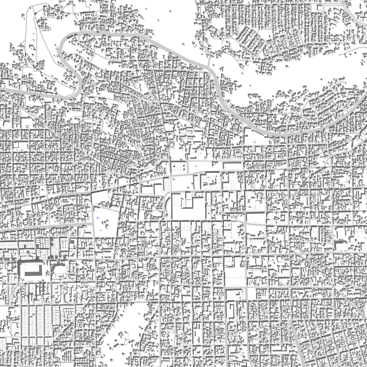 Toluca de Lerdo plano de situación (2.5 km)