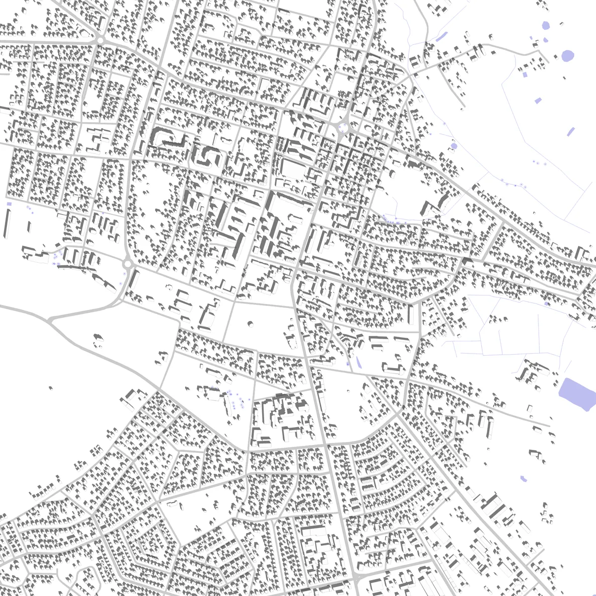 Tomaszów Lubelski plan zagospodarowania (2,5 km)