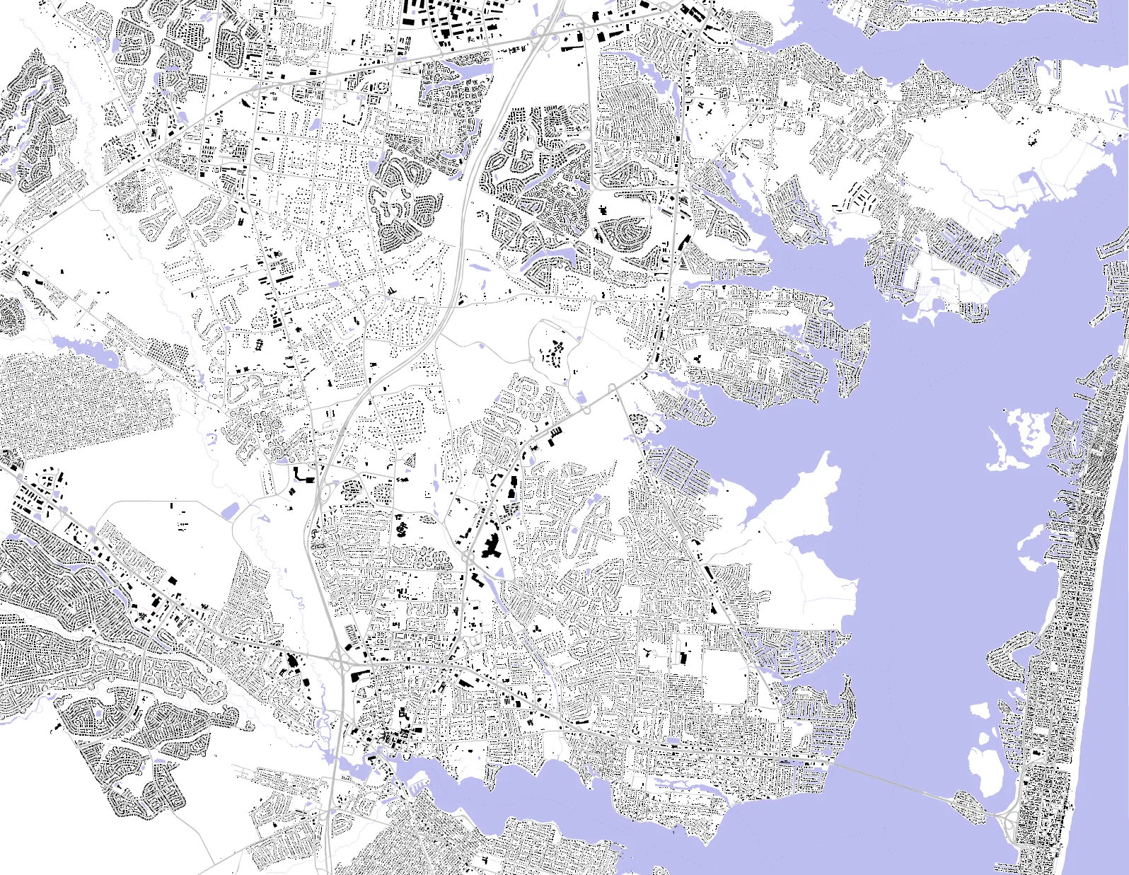 Toms River figure ground plan
