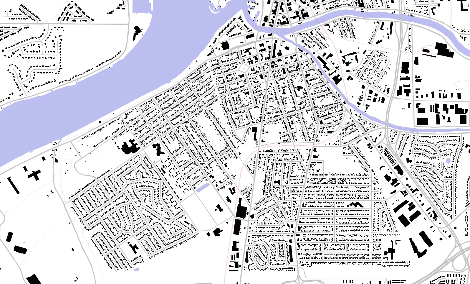 Tonawanda figure ground plan