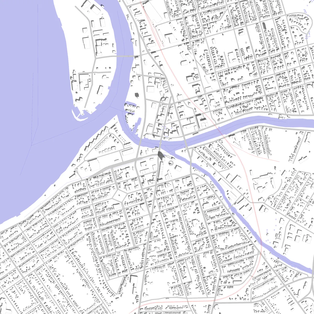 Tonawanda site plan (2.5 km)