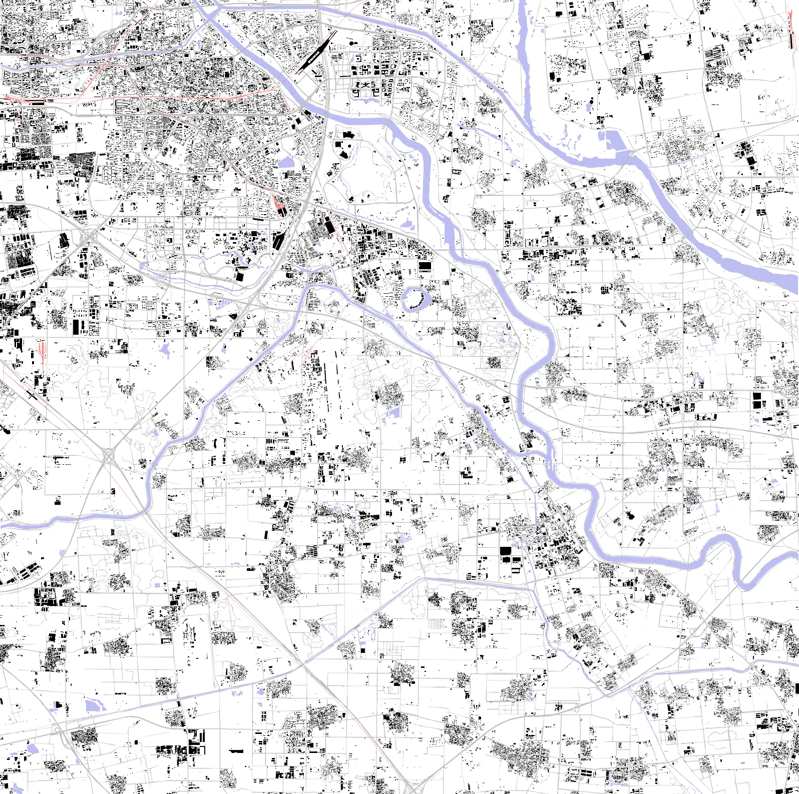 Tongzhou figure ground plan