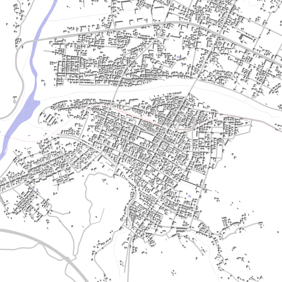 Tōno site plan (2.5 km)