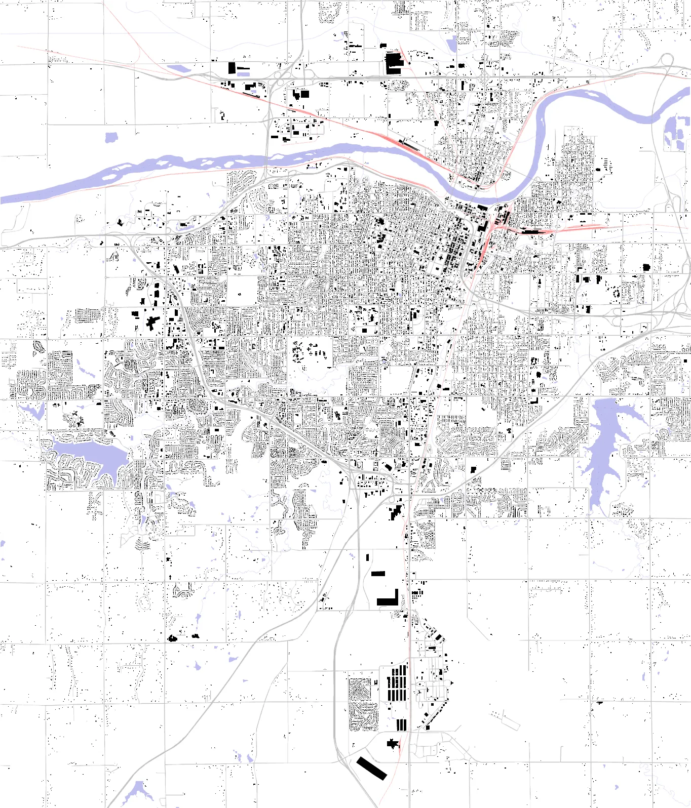 Topeka figure ground plan